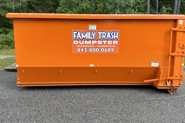 Family Trash 13-yard dumpster