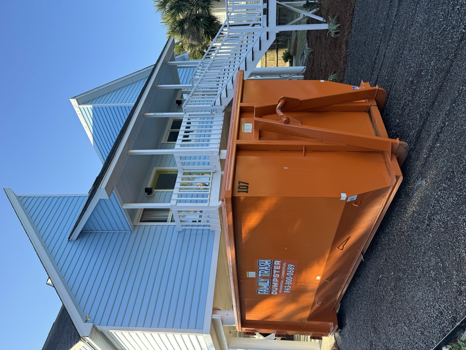 Family Trash dumpsters delivered across the Charleston area