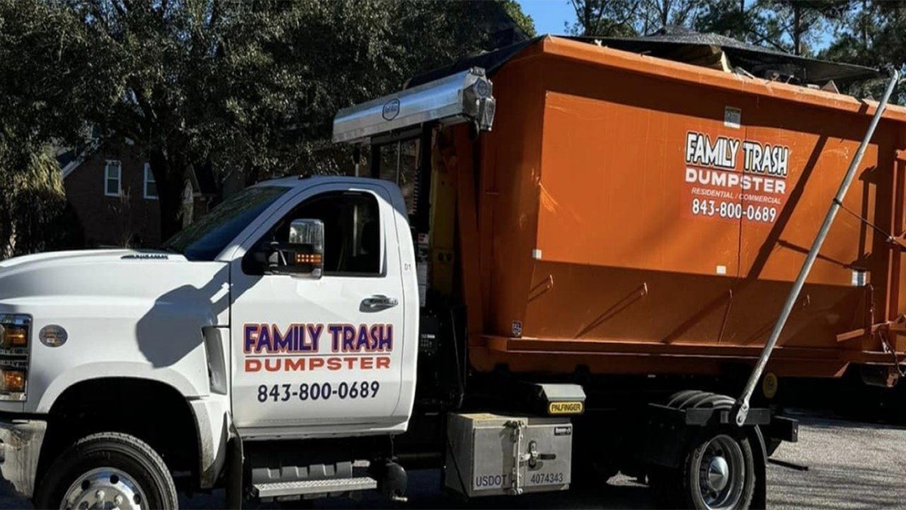 Roll off dumpster rental in Charleston - Family trash sc